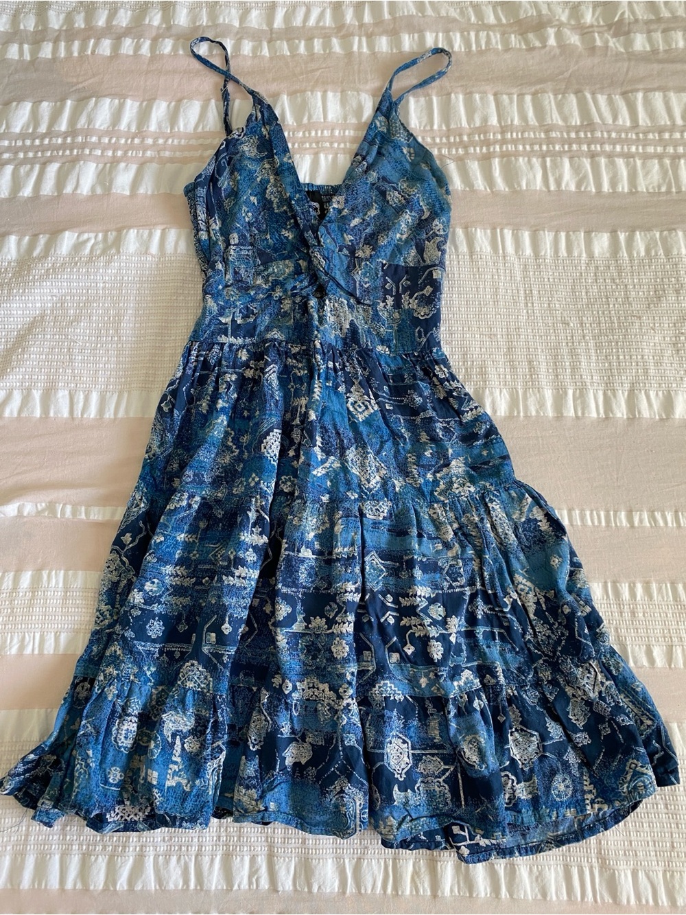 Angie Spaghetti Strap A-line Summer Dress Size Small